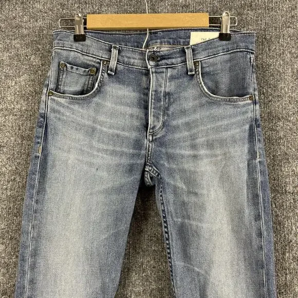 Rag Bone Jeans Mens 30 Fit 2 Slim Medium Wash Blue Stretch Denim Standard Issue - Picture 2 of 14
